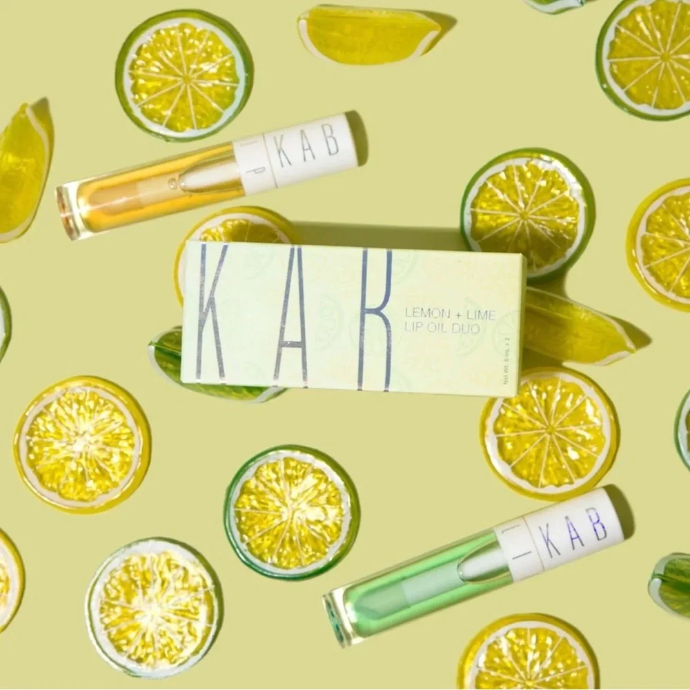 KAB Lemon & Lime Lip Oil Set - Picture 1 of 7